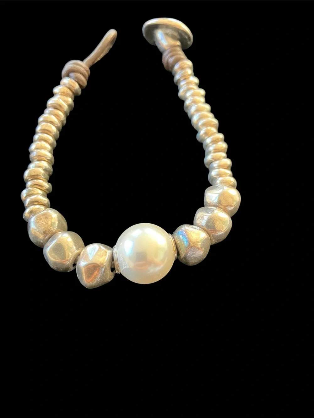 UNO DE 50 Stamped Retired Bracelet “The Desert PEARL